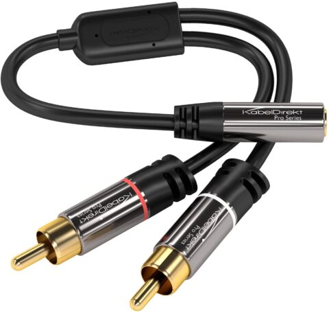 Cable de audio DJ RCA a Jack 3,5 mm. Kabel Direkt
