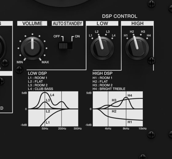 Ecualización monitores dj y de estudio Pioneer DJ VM Series.